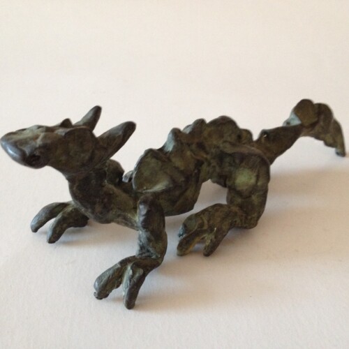 Escultura Drac Dragon hecha a mano en bronce por marta darder lisson