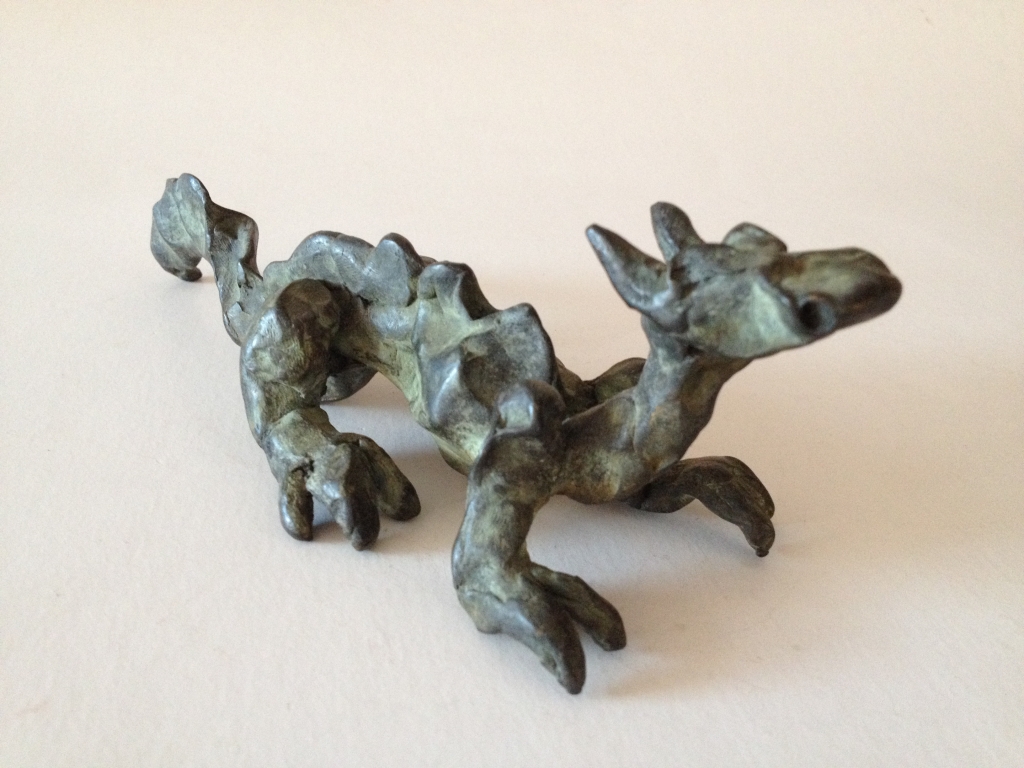 Escultura Drac Dragon hecha a mano en bronce por marta darder lisson 2