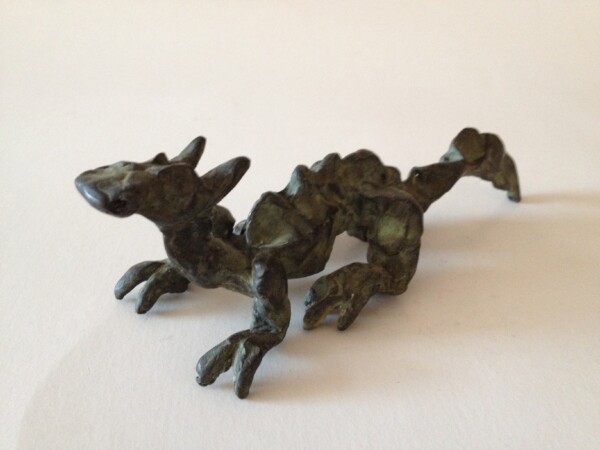 Escultura Drac Dragon hecha a mano en bronce por marta darder lisson